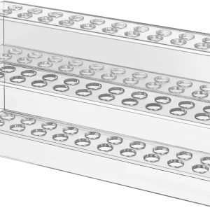 Acrylic Pen Holder, 44-Slots Pen Display Stand Clear Pen Holder Pencil Display Stand Eyebrow Pen Stand Art Brush Rack Makeup Brush Rack Organizer for Home Office Desk School Supplies