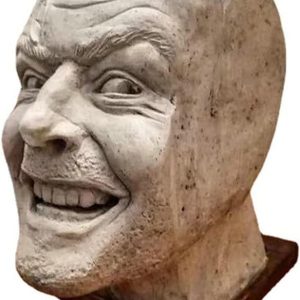 Sculpture of The Shining Bookend Library Here’s Johnny Sculpture Resin Desktop Ornament Book Shelf Funny Ornament
